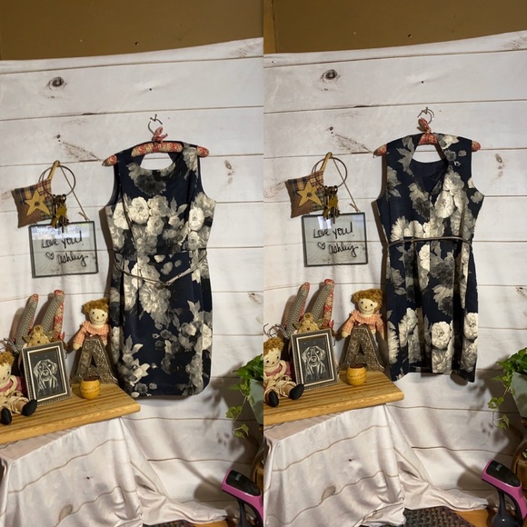 Eliza J; Floral; Midi; Shift; Dress; 14 - Picture 7 of 7